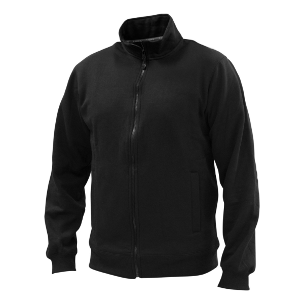 Polerón Full Zip Manga Larga Unisex Negro