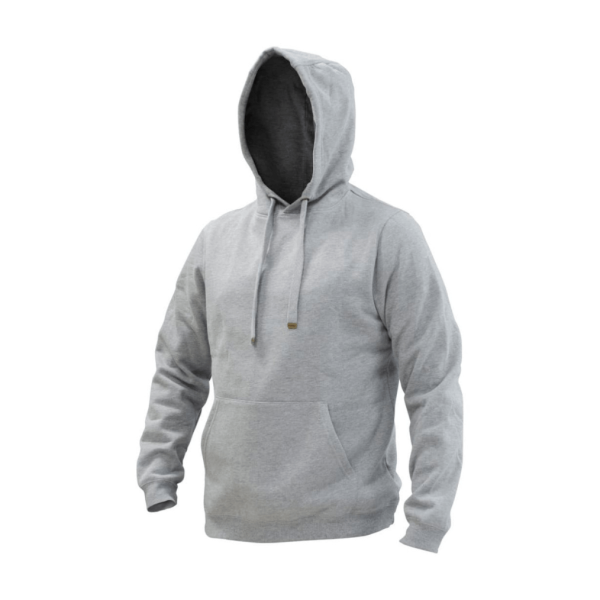 Polerón Hoodie Canguro Manga Larga Unisex Gris